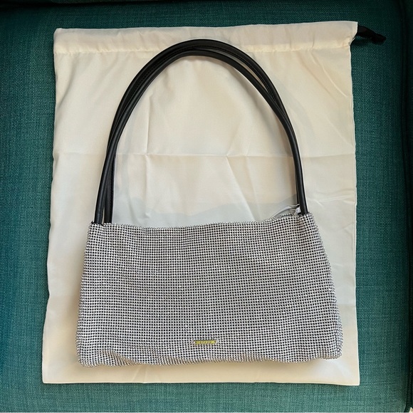 Last one! 🪩 STAUD Penny Crystal Mesh Shoulder Bag - Picture 9 of 16